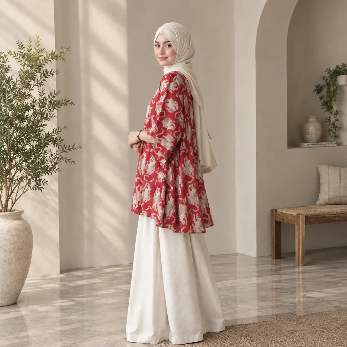 Red Reverie Co ord Set