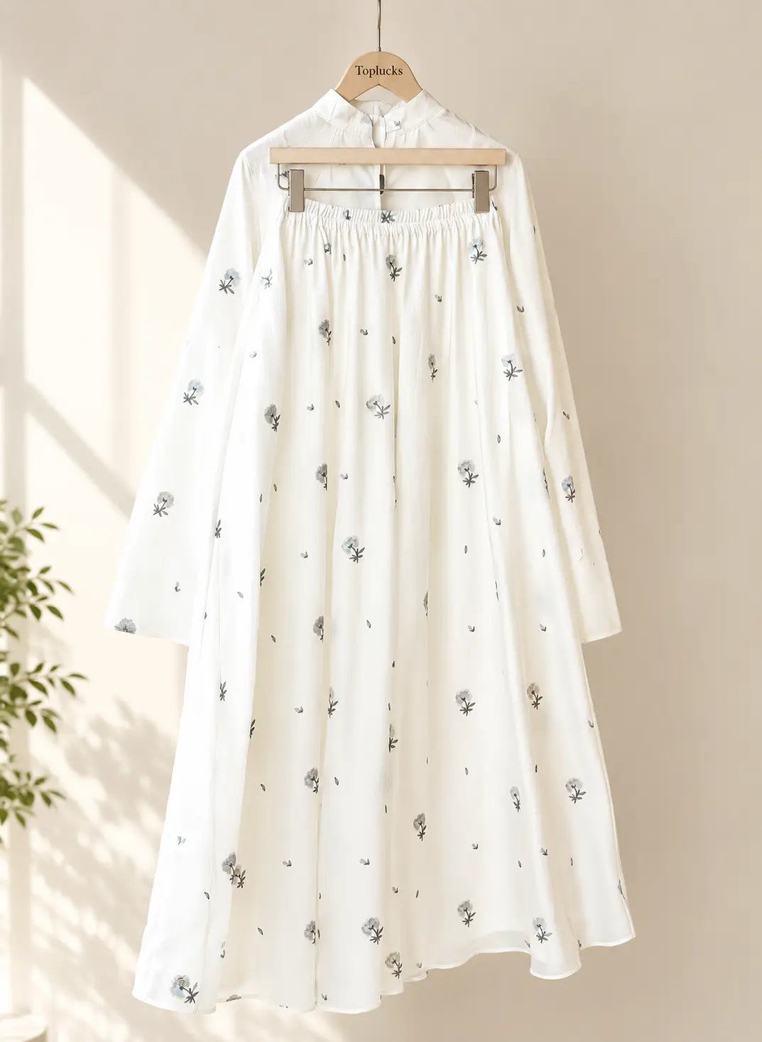 Floral Pleated Co ord Set