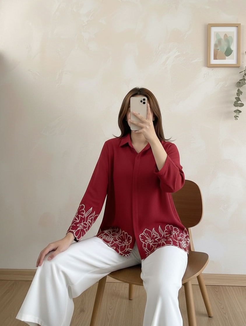 2 Piece Embroided Western style suit 👗👖  -D:2052