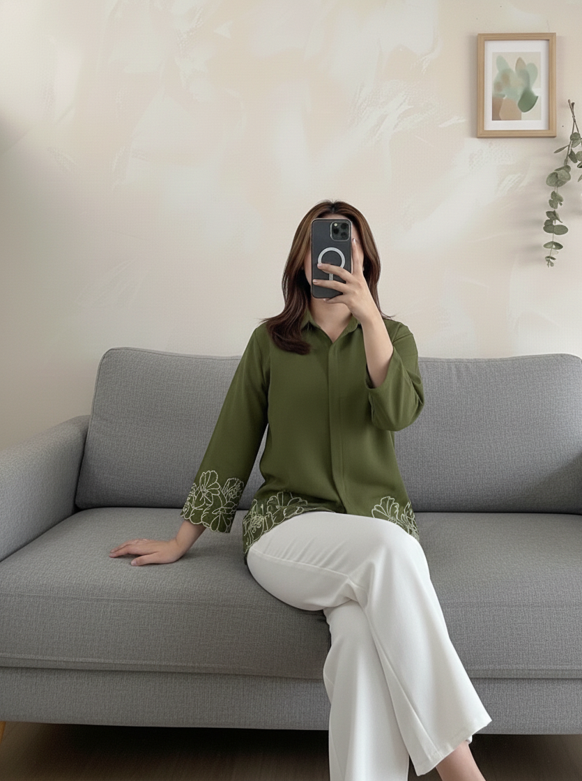 2 Piece Embroided Western style suit 👗👖  -D:2052