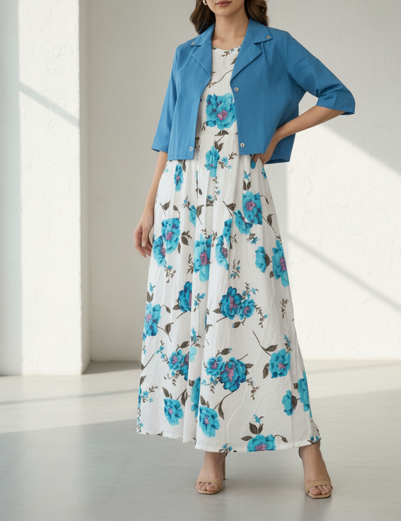 Floral Elegence 2 Piece Maxi & Coat🌸✨ -PFM