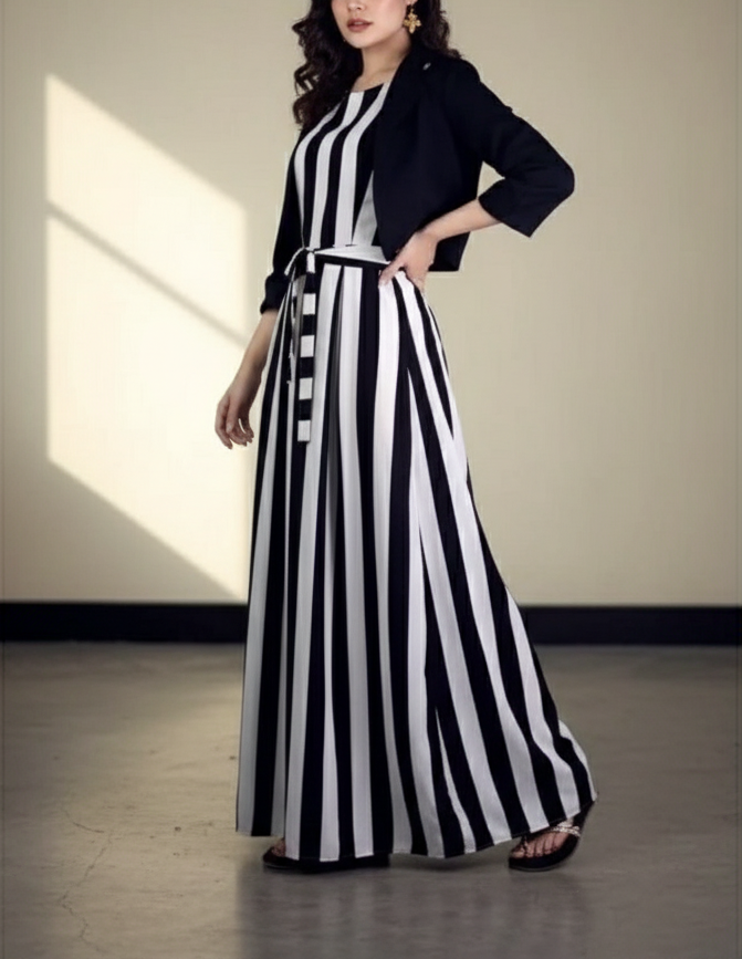 2 Piece Digital Lining Maxi & Coat✨