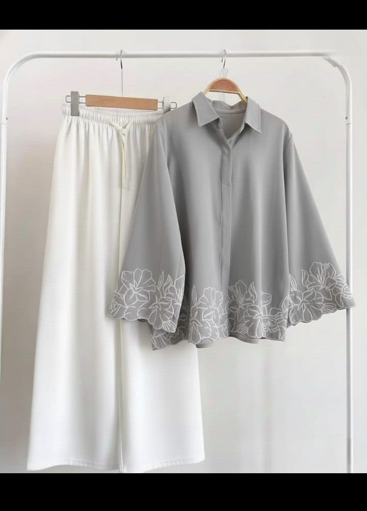 2 Piece Embroided Western style suit 👗👖  -D:2052