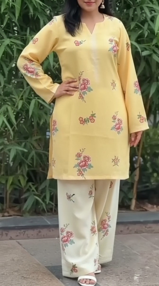 2-Piece Printed Lawn Suit ✨💚 D:2080