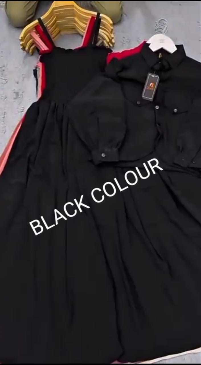 2 Piece Maxi Full Statchable & With Attractive Colors👗  -D:2003