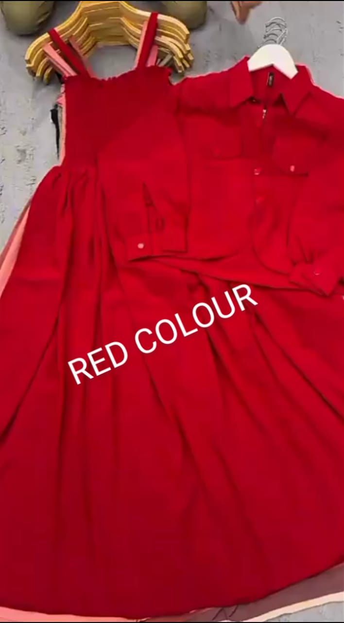 2 Piece Maxi Full Statchable & With Attractive Colors👗  -D:2003